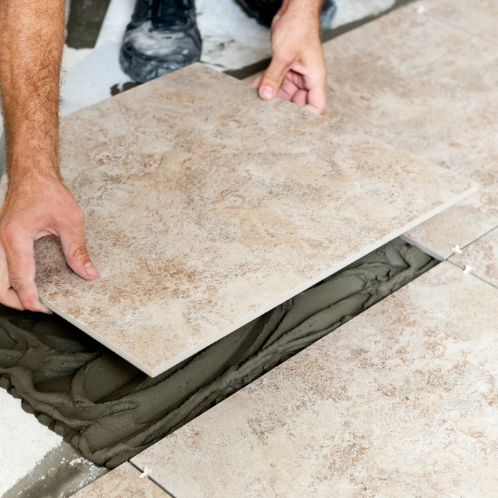 Pose de carrelage grès cérame