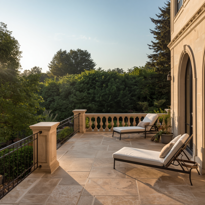 Terrasse carrelée à Mougins